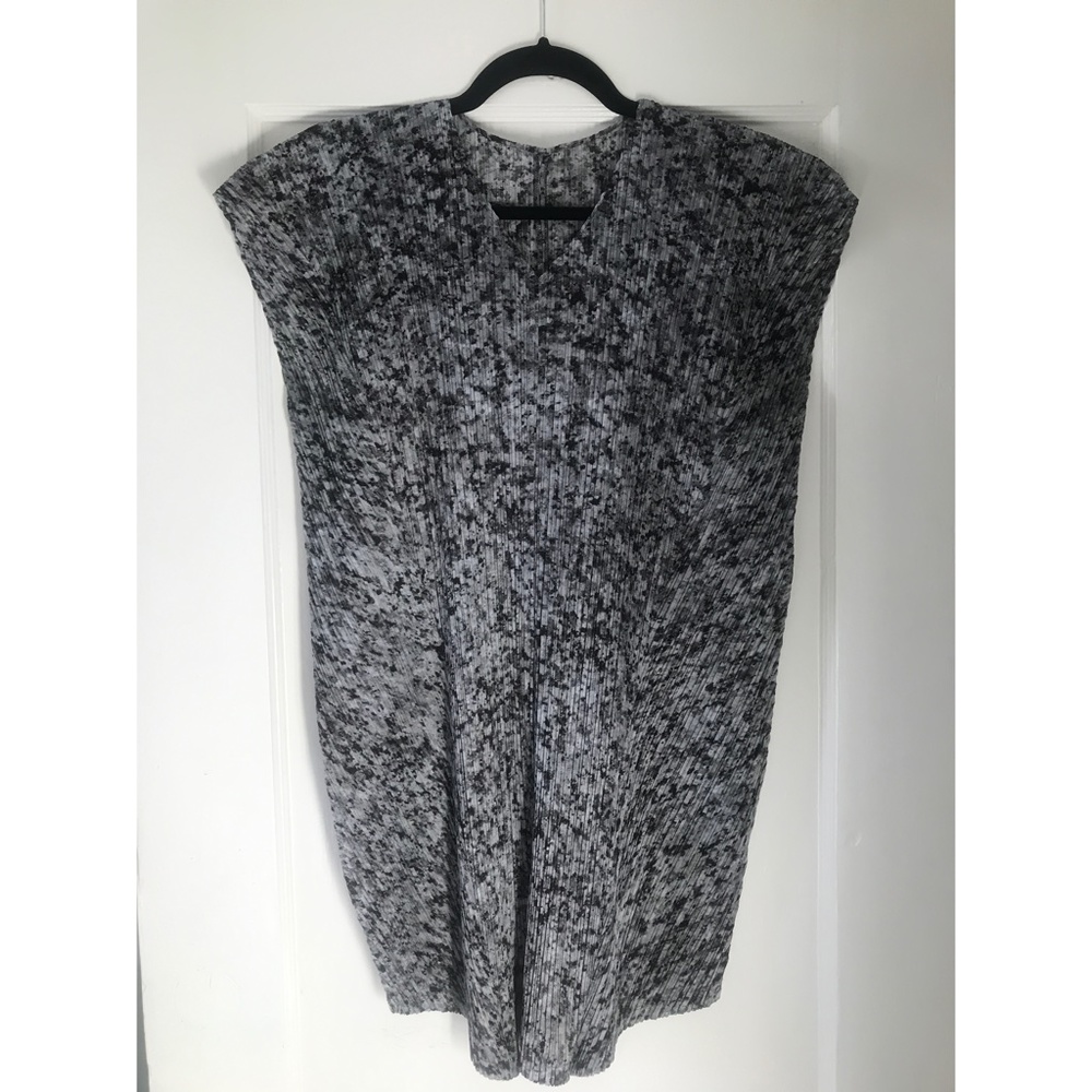 PLEATS PLEASE by Issey Miyake Shirt Tunic Top Speckled - Size 5